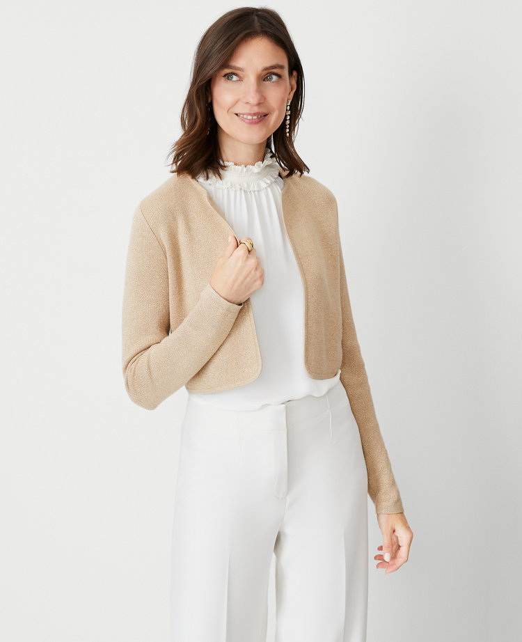 Cream sales shrug cardigan