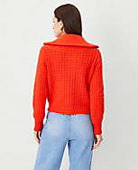 Geo Stitch Zip Sweater Jacket carousel Product Image 2