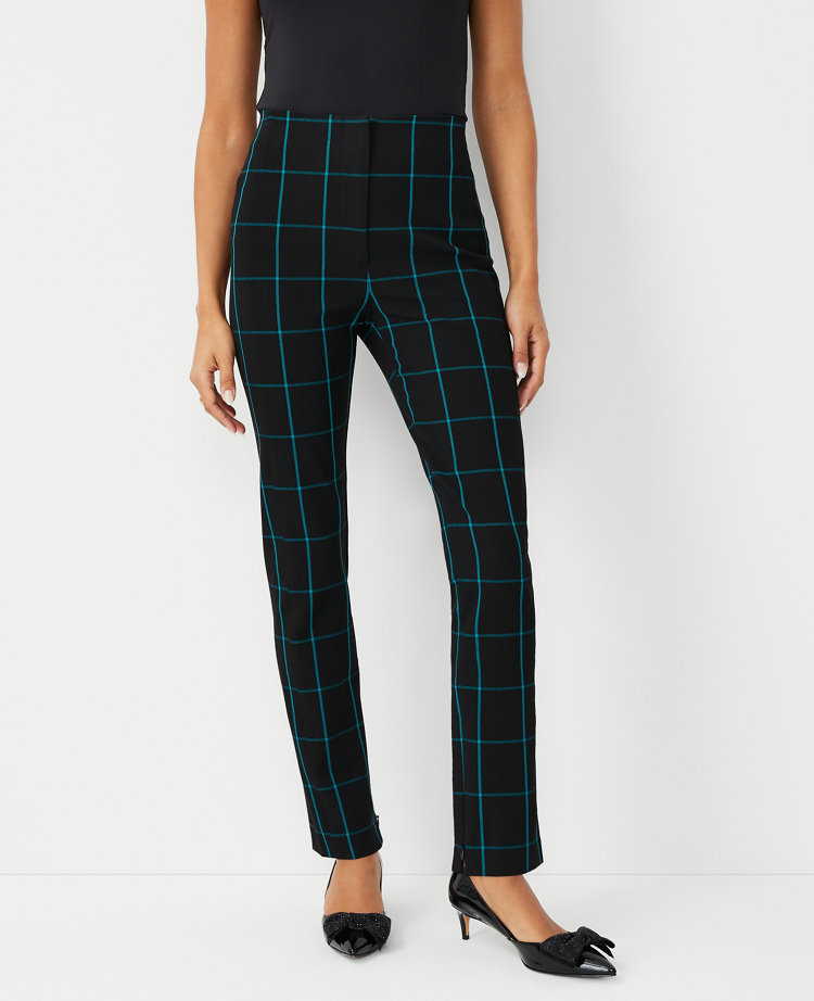 Avery Long Inseam Plaid Pant for Tall Women - Amalli Talli