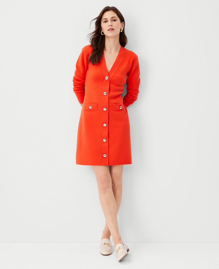 Button pocket outlet dress