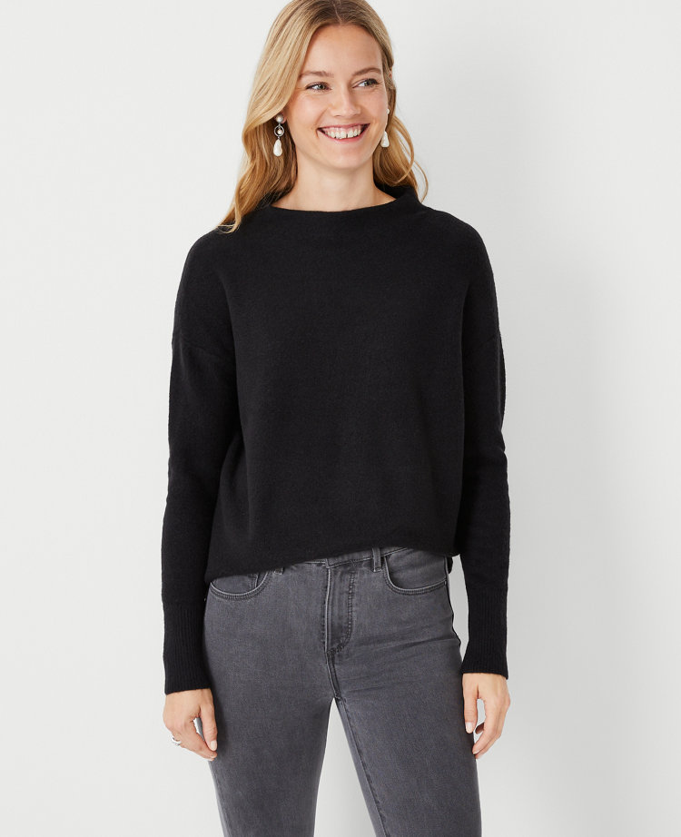 Funnel Neck Wedge Sweater