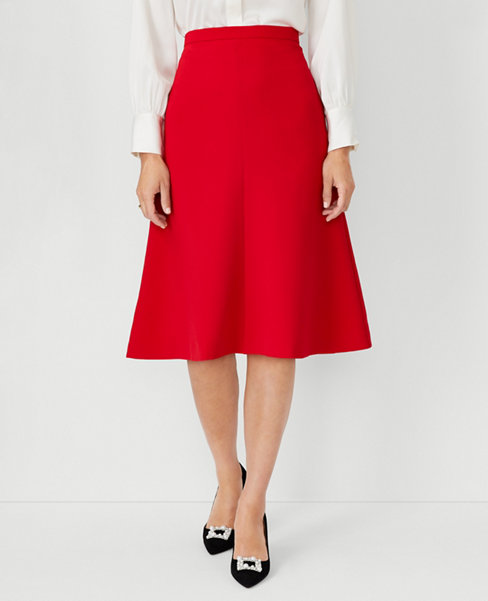 The Flare Skirt in Fluid Crepe
