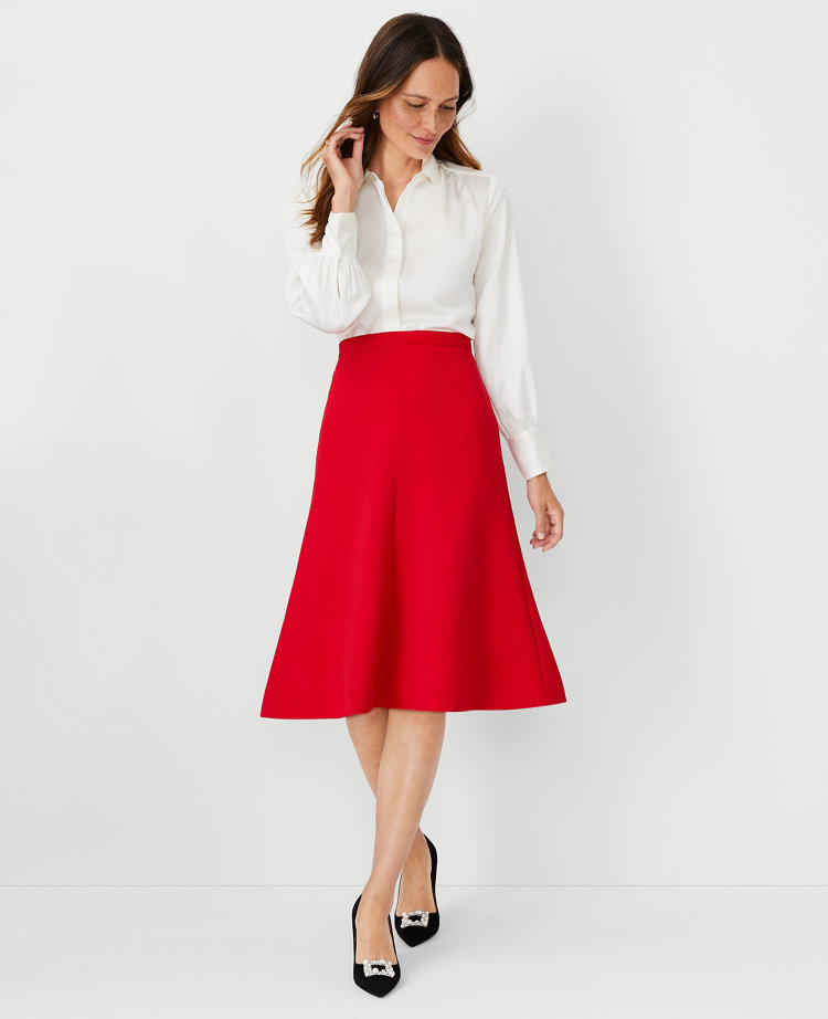 The Flare Skirt in Fluid Crepe