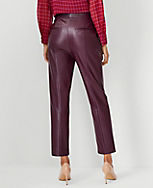 The High Rise Eva Ankle Pant in Faux Leather - Curvy Fit carousel Product Image 2