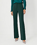 The Petite Pintucked High Rise Trouser Pant in Double Knit carousel Product Image 1