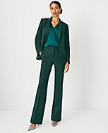 The Petite Pintucked High Rise Trouser Pant in Double Knit carousel Product Image 3