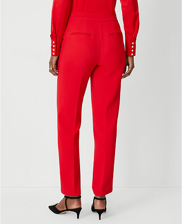 The Petite High Rise Pencil Pant in Fluid Crepe - Curvy Fit