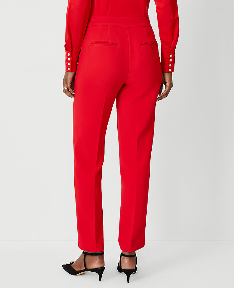 The High Rise Pencil Pant in Fluid Crepe - Curvy Fit