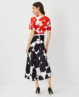 Mixed Floral Flare Dress carousel Product Image 2