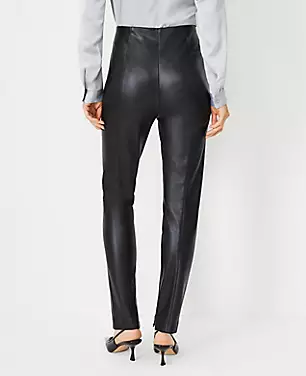 The Audrey Pant in Faux Leather - Curvy Fit carousel Product Image 2