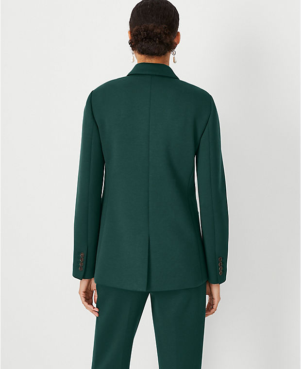 The Petite Notched Two Button Blazer in Double Knit