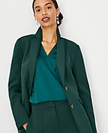 The Petite Notched Two Button Blazer in Double Knit carousel Product Image 3