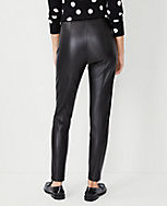 The Petite Seamed Side Zip Legging in Faux Leather carousel Product Image 2