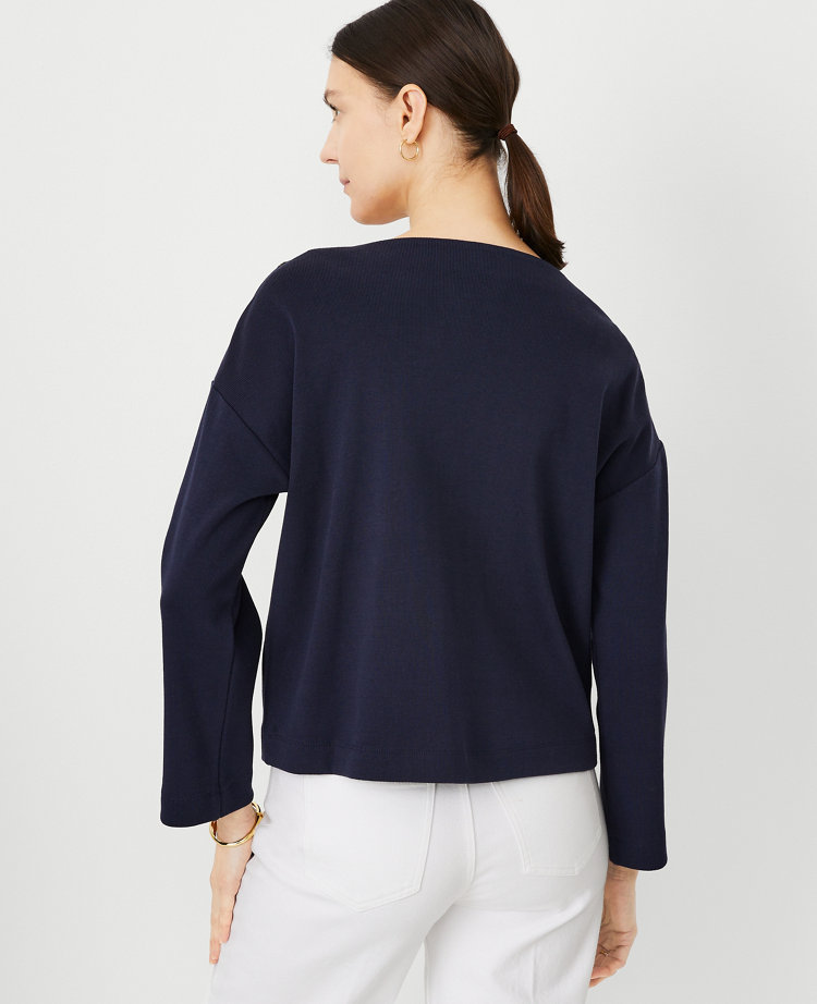 Split Neck Shoulder Button Popover