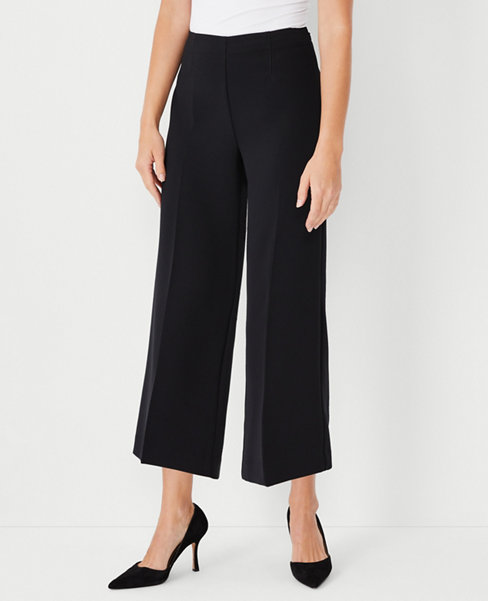 The Wide Leg Crop Pant in Crepe