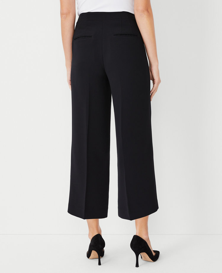 Cropped sale crepe trousers