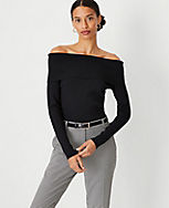 Petite Off The Shoulder Sweater carousel Product Image 1