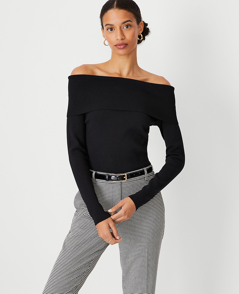 Petite Off The Shoulder Sweater