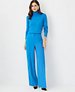 The Petite Wide Leg Pant in Crepe carousel Product Image 3