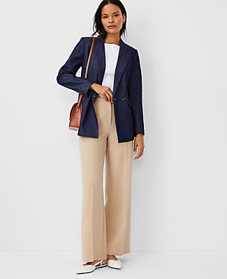 Ann Taylor The Petite Wide Leg Pant in Crepe