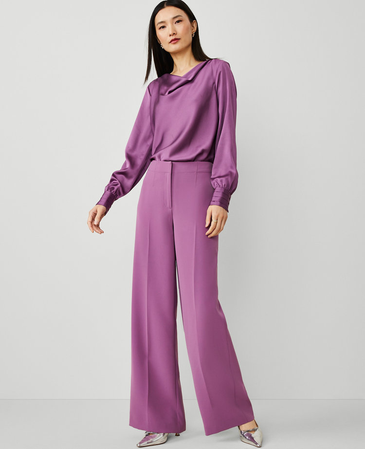 The Petite Darted Wide-Leg Pant