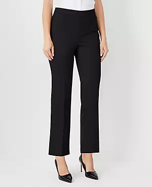 The Tall High Rise Side Zip Flare Ankle Pant in Sateen carousel Product Image 1
