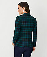 The Petite Hutton Blazer in Plaid carousel Product Image 2