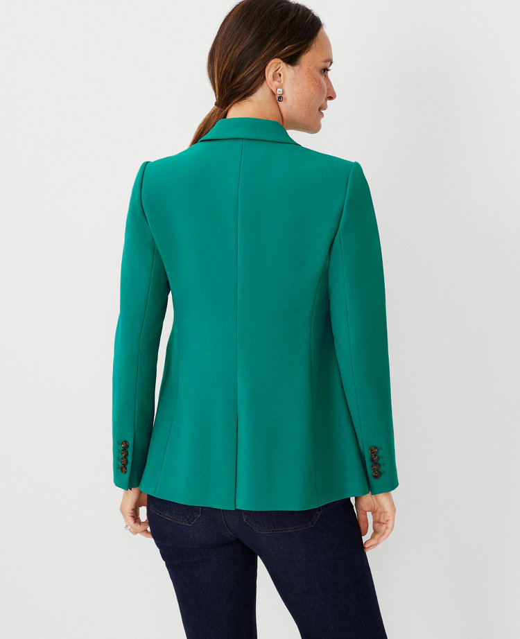 The Petite Long One Button Fitted Blazer