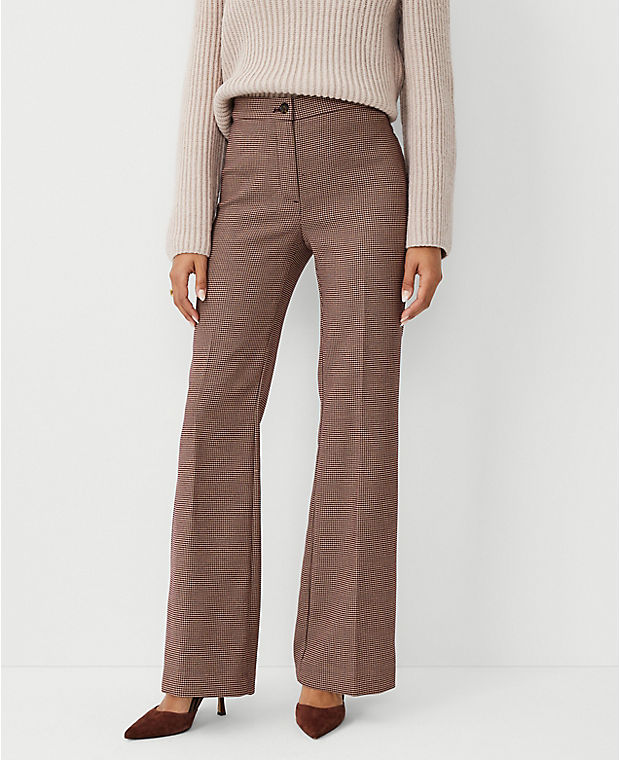 The Flare Trouser Pant in Houndstooth