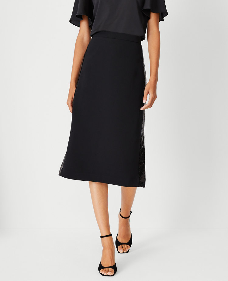 Petite a clearance line midi skirt