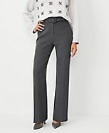 The Petite Belted Boot Pant in Melange carousel Product Image 1