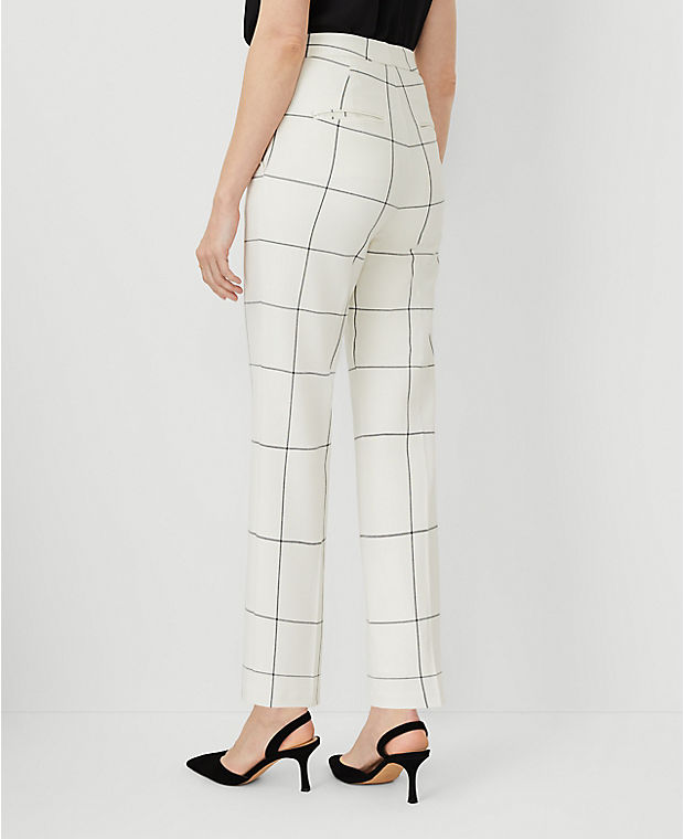 The High Rise Pencil Pant in Windowpane