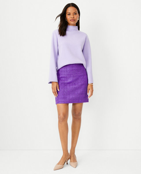 Petite Tweed A-Line Skirt