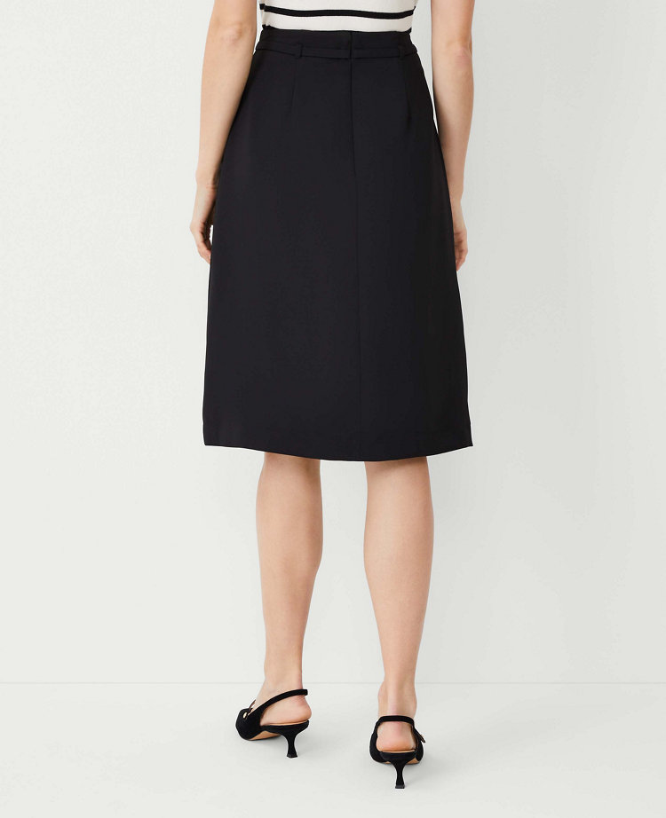 The Natasha Chain-link Pleat Mid Skirt