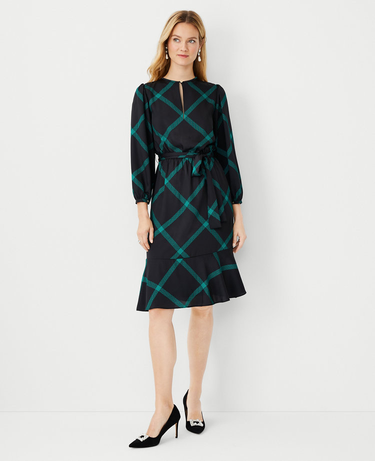 Ann taylor 2025 windowpane dress