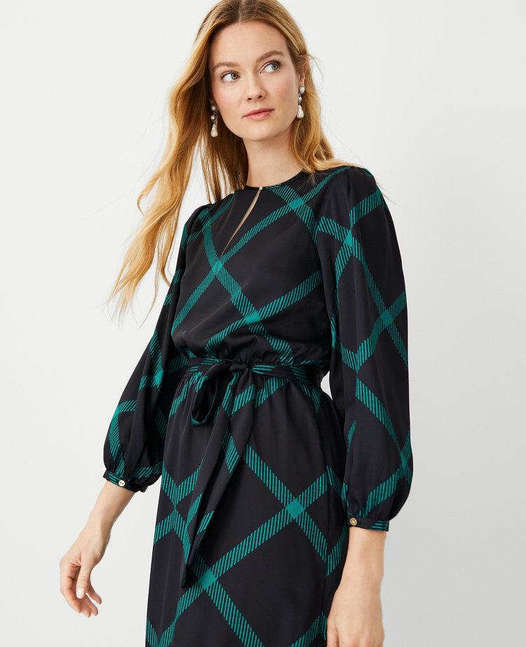 Ann taylor shop windowpane dress