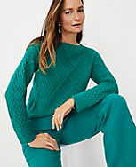 Relaxed Cable Sweater carousel Product Image 1