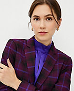 The Petite Greenwich Blazer in Plaid carousel Product Image 3