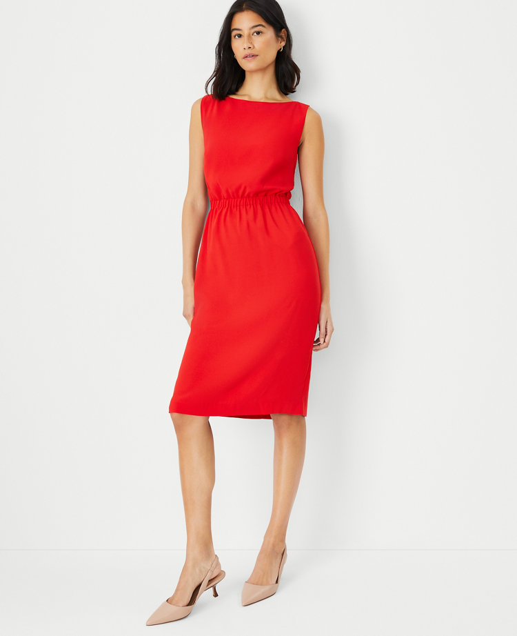 Boatneck Sheath Dress