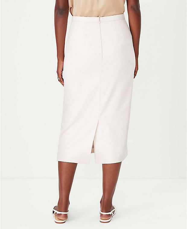 The Pencil Skirt in Textured Stretch