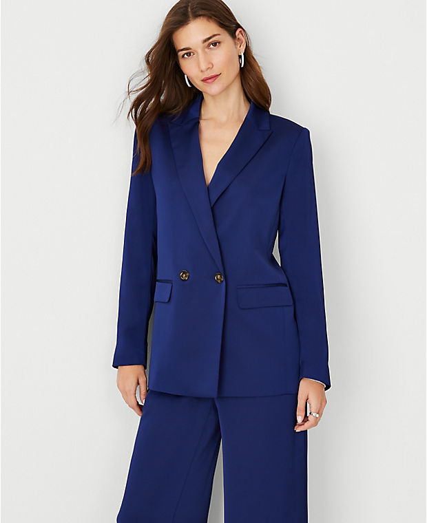 The Long Relaxed Double Breasted Blazer