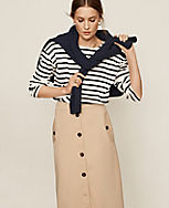 AT Weekend Button Pocket Midi Skirt carousel Product Image 1