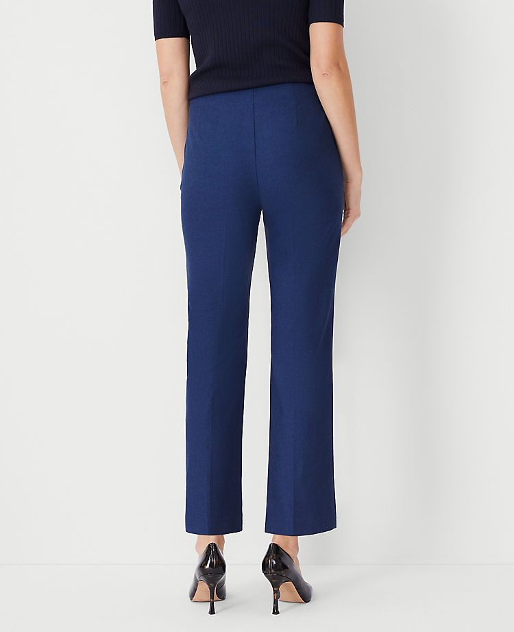 The Side Zip Pencil Pant in Polished Denim