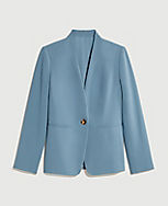 The Long Cutaway Blazer in Fluid Crepe carousel Product Image 4