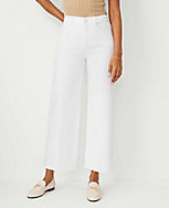 Fresh Cut High Rise Wide Leg Crop Jeans in White carousel Product Image 2
