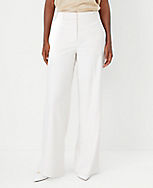 The Petite High Rise Wide Leg Pant in Texture - Curvy Fit carousel Product Image 1