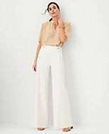 The Wide Leg Sailor Palazzo Pant in Twill carousel Product Image 2