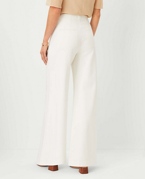 The Wide Leg Sailor Palazzo Pant in Twill
