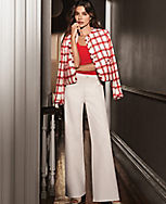 Petite AT Weekend Fresh Cut High Rise Wide Leg Crop Jeans in White carousel Product Image 1