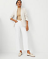 Petite Fresh Cut High Rise Wide Leg Crop Jeans in White carousel Product Image 2
